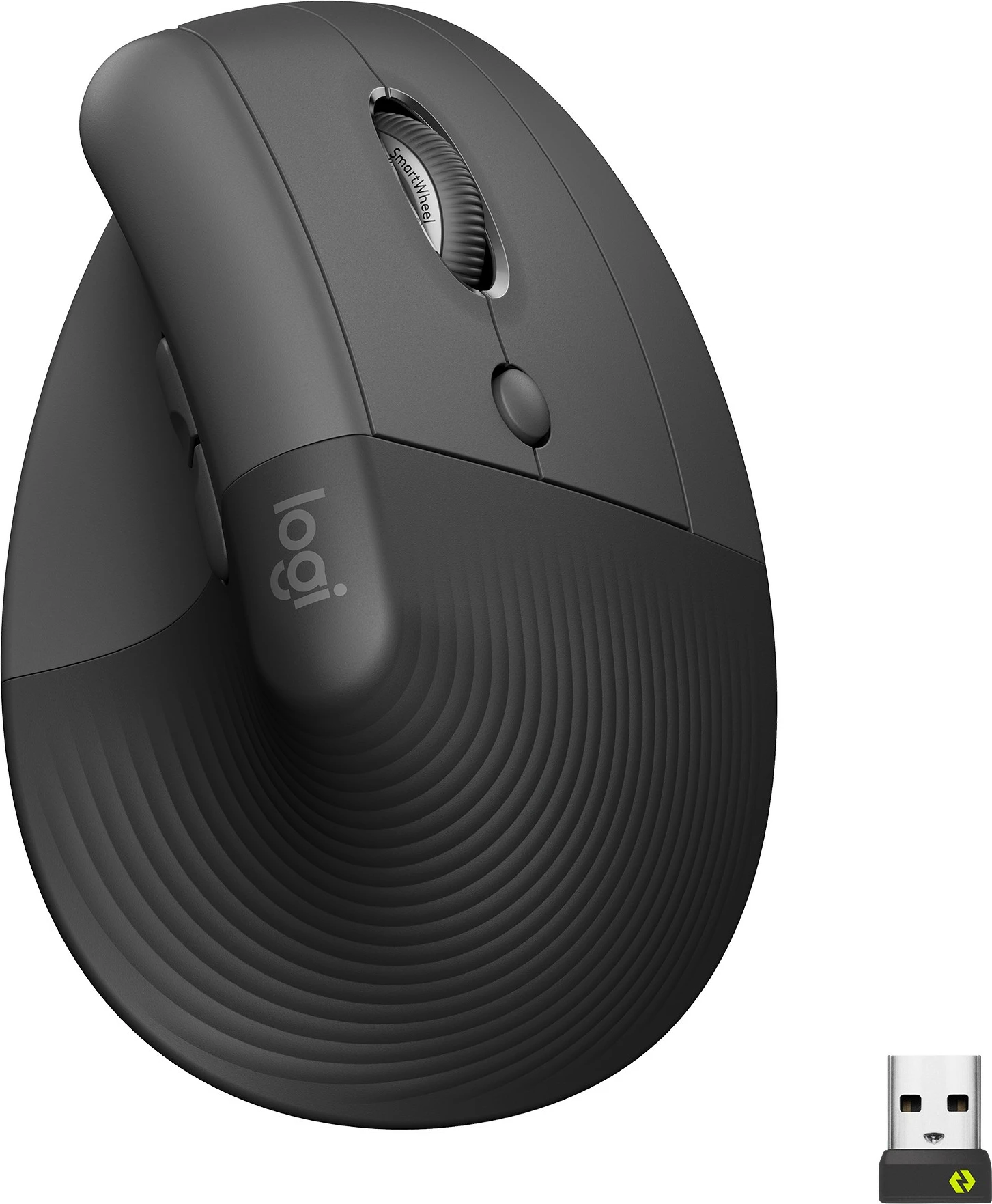 Maus vertikal ergonomik Logitech Lift, RF Wireless + Bluetooth, 4000 DPI, Grafit