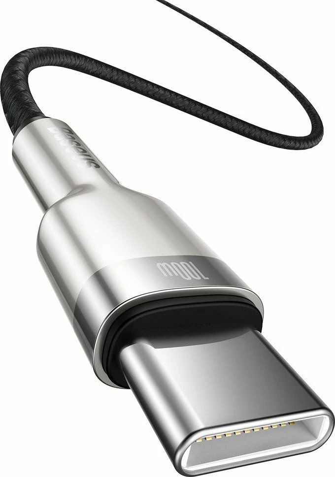 Kabllo USB-C në USB-C Baseus PD 100W, 2 m, USB 2.0, e zezë