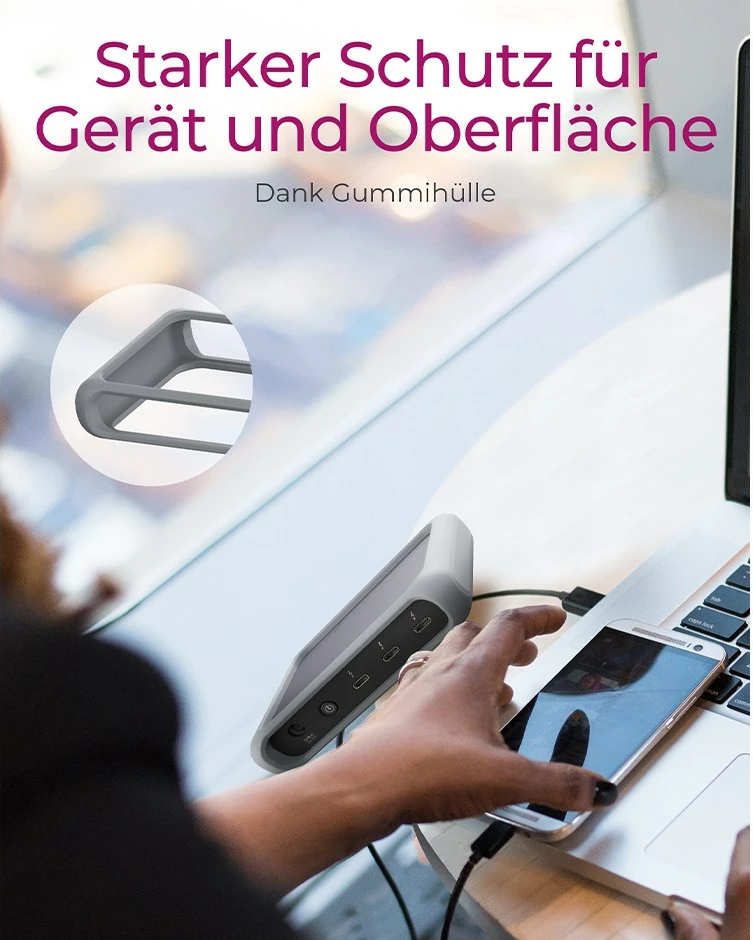 USB hub ICY BOX IB-HUB801-TB4, Thunderbolt 4, 4 porte, 85W, anthracite/black