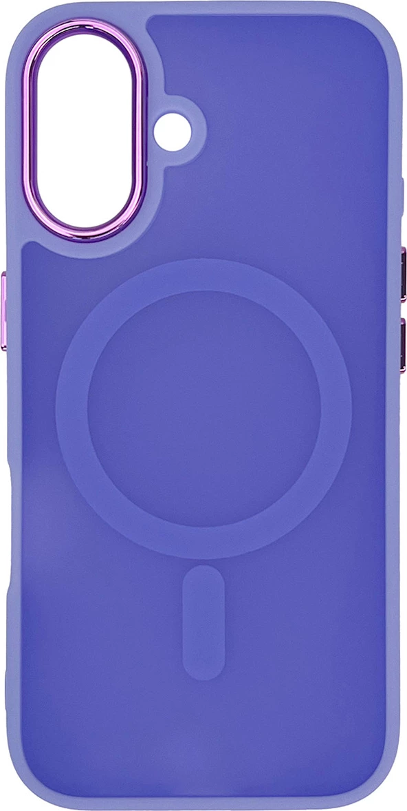 Mbështjellës Hurtel Magnetic Collection MagSafe për iPhone 16, TPU, vjollcë