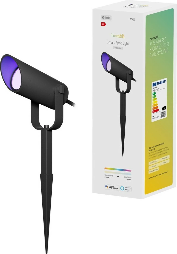 Dritë spot smart Hombli Outdoor, e zezë