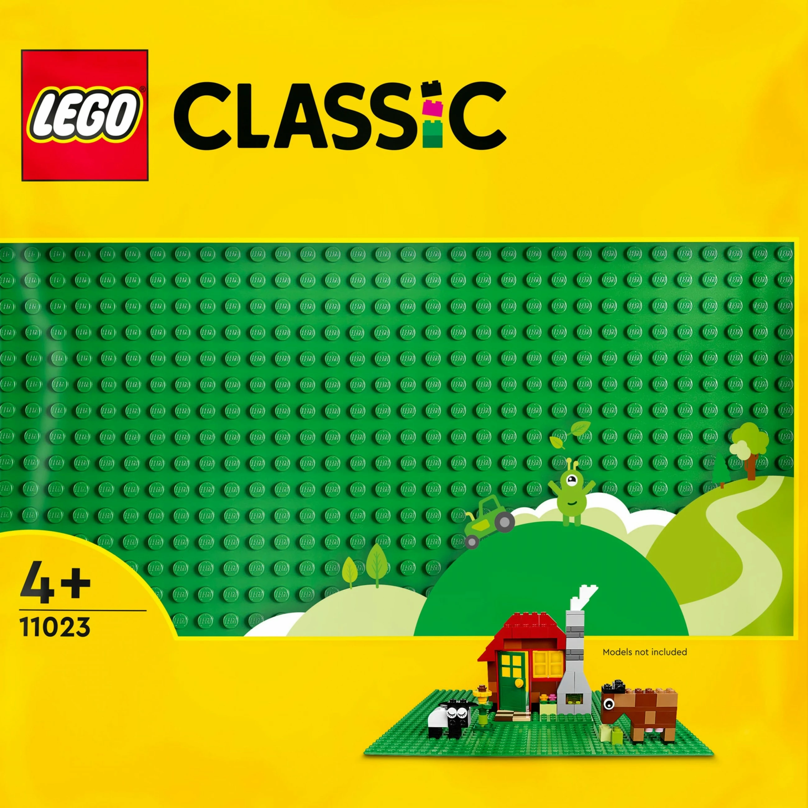 Set ndërtimi LEGO Classic Green Baseplate, 4 vjeç e lart, plastik, 1 copë, shumëngjyrësh