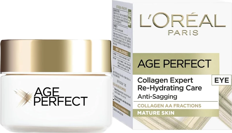 Krem për zona të syve L'Oreal Age Perfect Re-Hydrating Cream, for Mature Skin Eye, 15 ml 