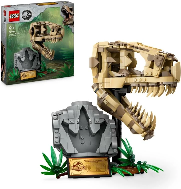 Set ndërtimi, LEGO, Jurassic World 76964 T. rex Skull, për moshat 9+