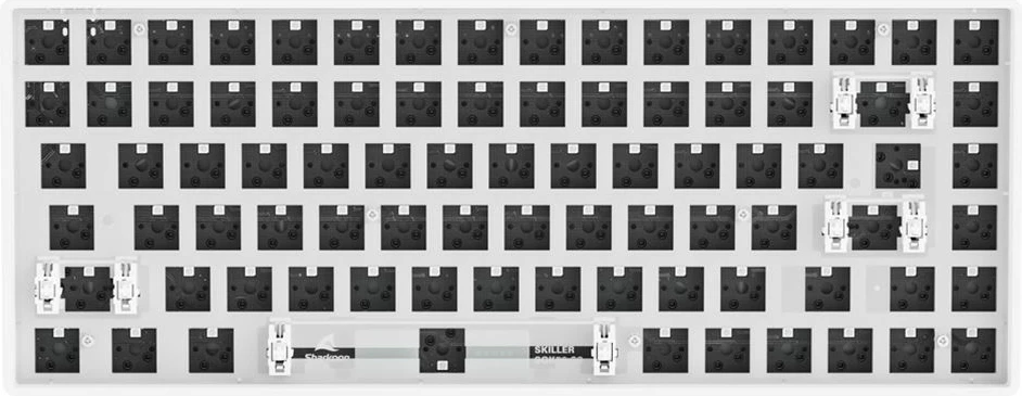 Tastierë mekanike barebone Sharkoon SKILLER SGK50 S3, 75%, RGB, e bardhë