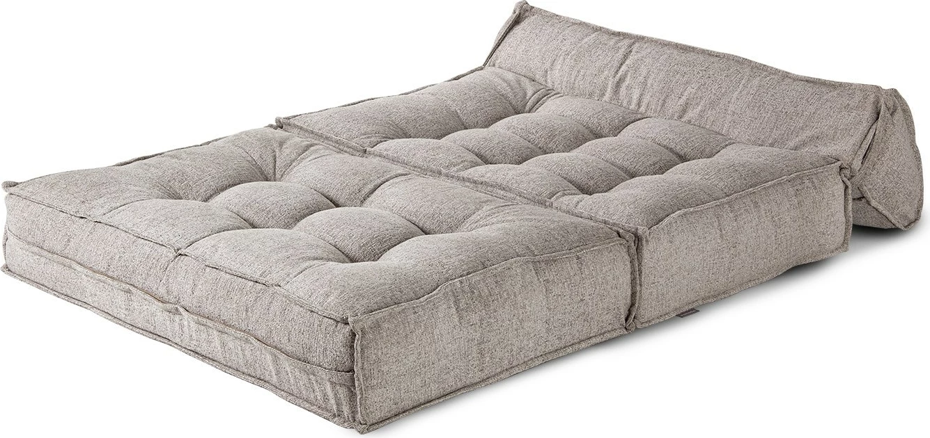 Divan-krevat dy vendësh, Atelier del Sofa, boucle, ngjyrë kafe e çelët