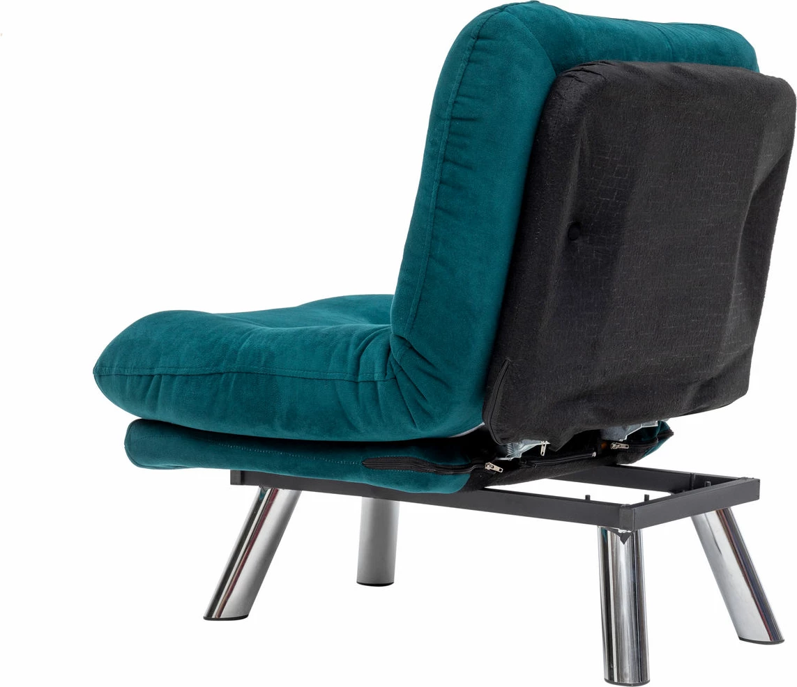 Krevat-karrige një vendës, Atelier del Sofa, Misa Small Solo, ngjyrë jeshile petrol