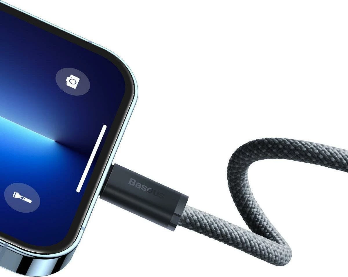 Kabllo Baseus Dynamic Series CALD000116 USB-C në Lightning 2 m 20 W PD, hiri