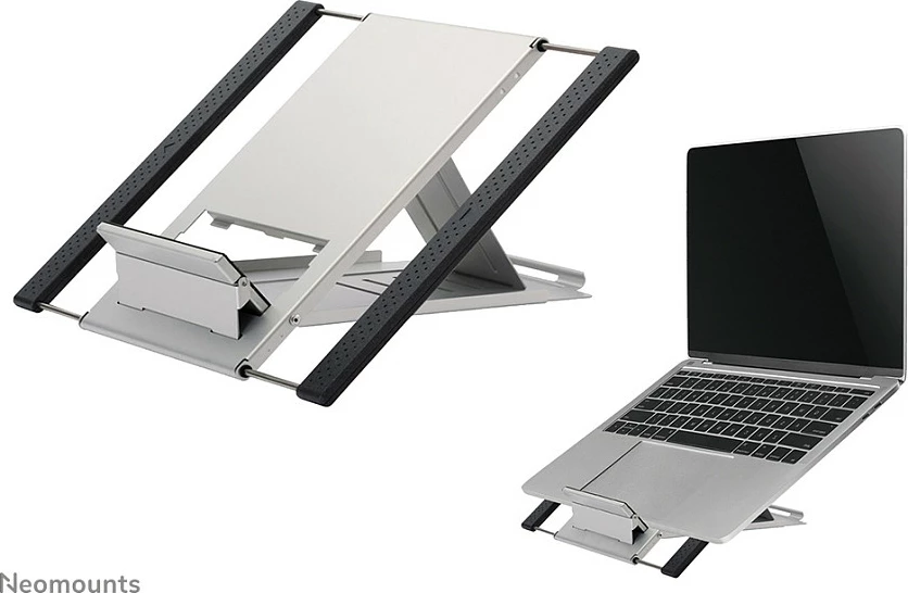 Mbajtës laptopi Neomounts NSLS100, alumini, i palosshëm, për 10-22 inç, argjend