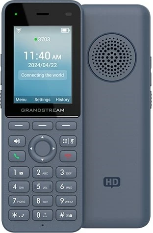 Telefon IP Grandstream WP826, 3 linja, LCD, Wi-Fi, Antracit