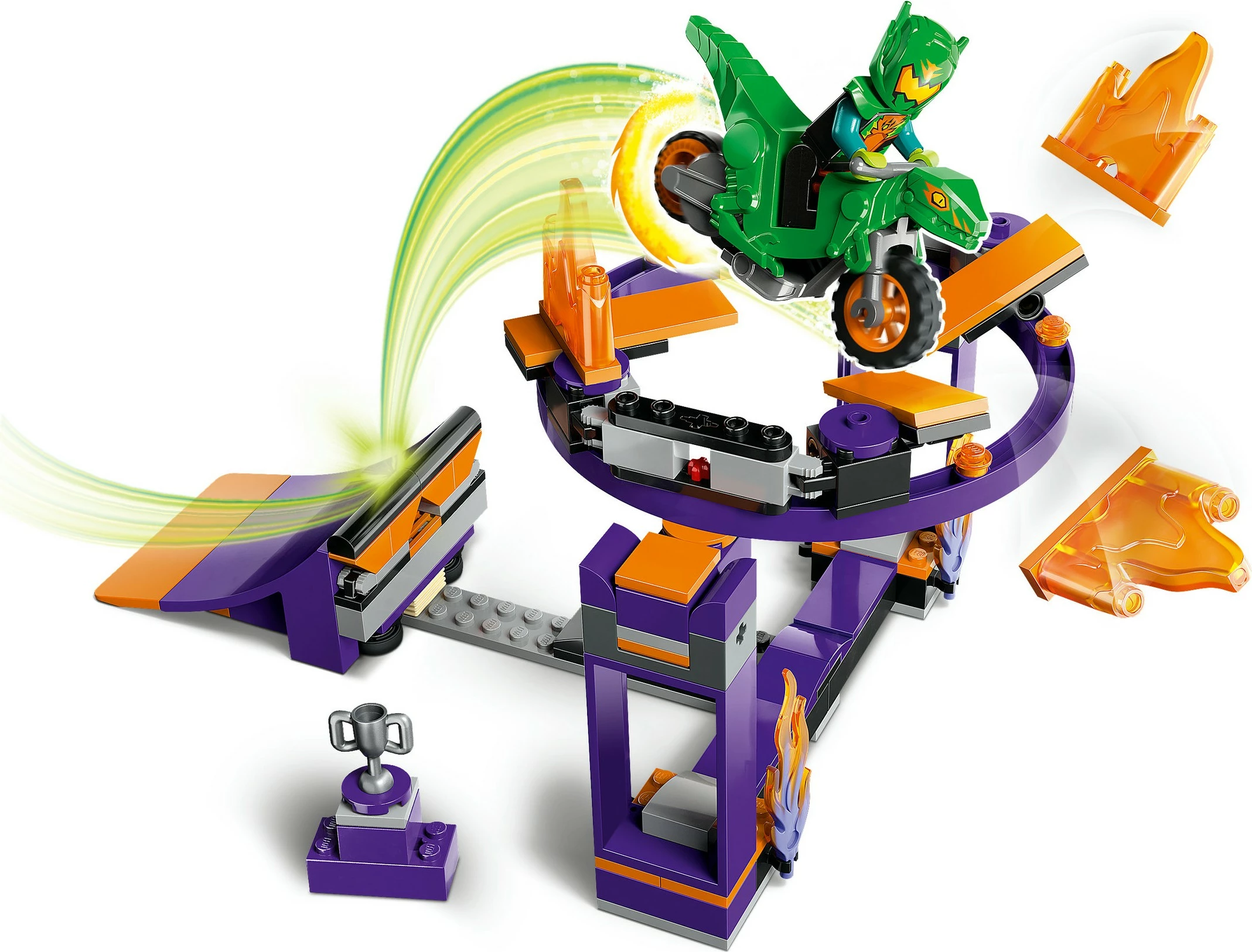 Set ndërtimi LEGO City Dunk Stunt Ramp Challenge 60359, 144 pjesë, shumëngjyrësh