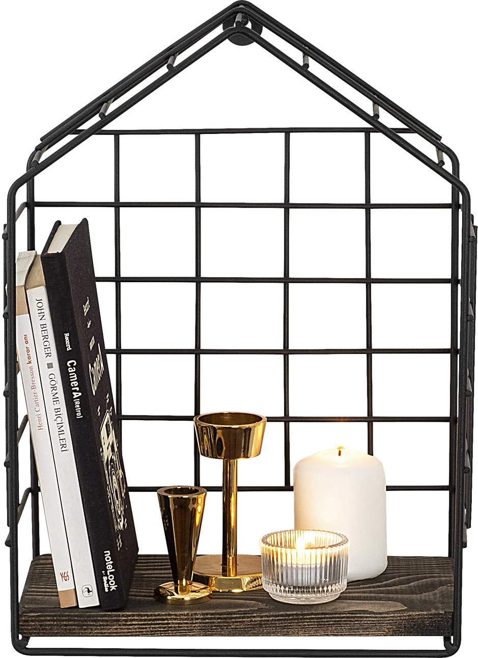 Raft muri Hanah Home, Ranunculus, ngjyrë e zezë dhe arre e errët