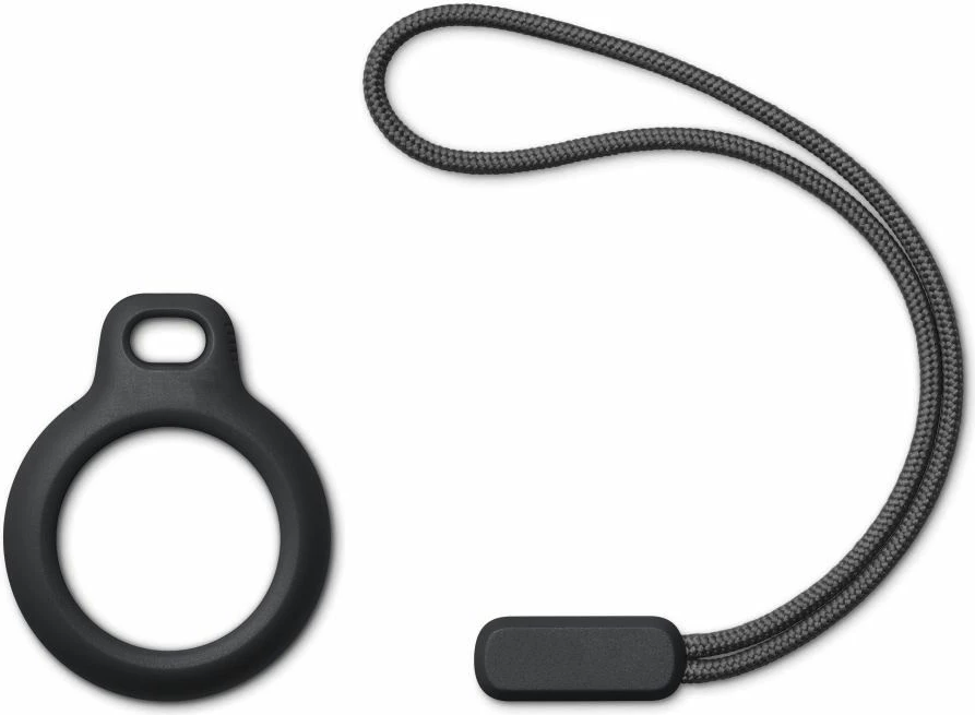 Mbështjellës Tech-Protect Rough Chain për Apple AirTag me varëse, i zi