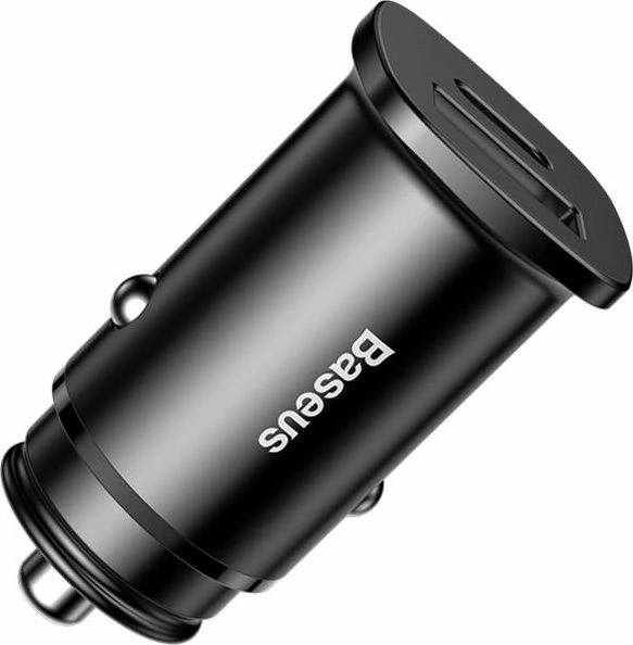 Karikues veture Baseus Square PPS CCALL-AS01 30 W max 2 porta (1x USB-A, 1x USB-C) i zi