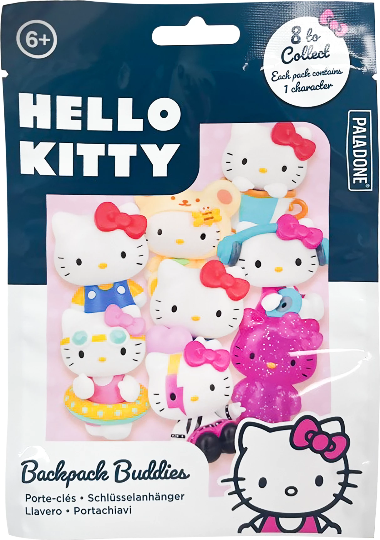 Varëse çelësash Paladone Hello Kitty Backpack Buddies, mini figurë koleksionuese, paketë surprizë 1 copë (1 nga 8)