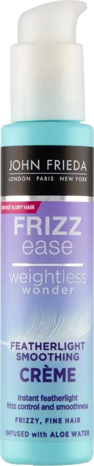 Krem për flokë John Frieda Frizz-Ease Weightless Wonder për femra, 100ml