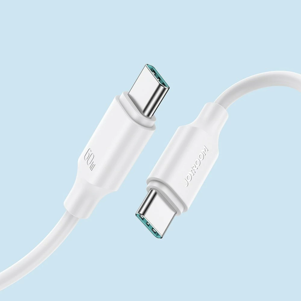 Kabllo USB-C në USB-C Joyroom S-CC060A9 (JYR545) 1 m 60W 480Mbps e bardhë