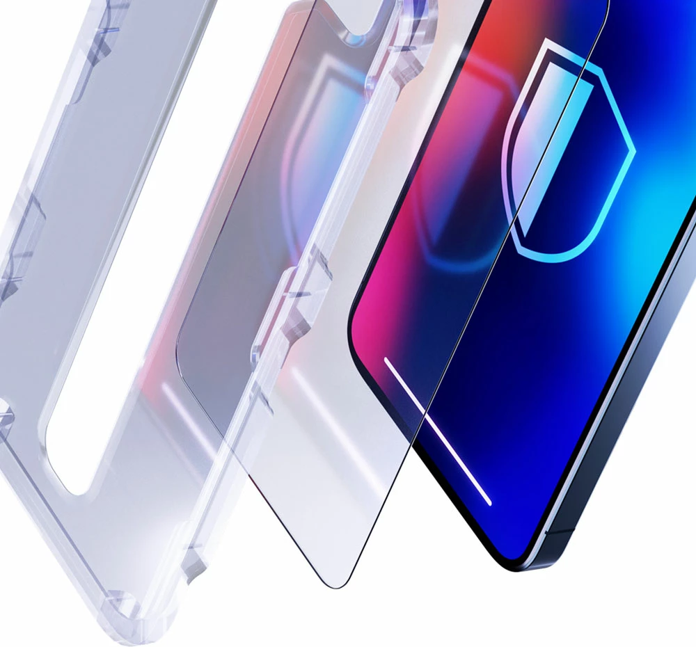 Set mbrojtës për telefon 3mk Comfort Set 4in1 për iPhone 14 Pro Max, Zi