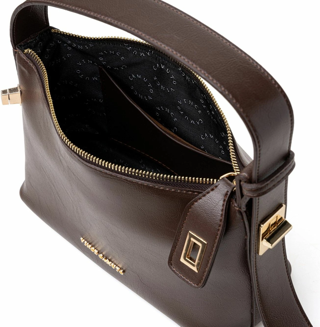 Çantë krahu Novara, ngjyrë çokollatë, Vince Camuto