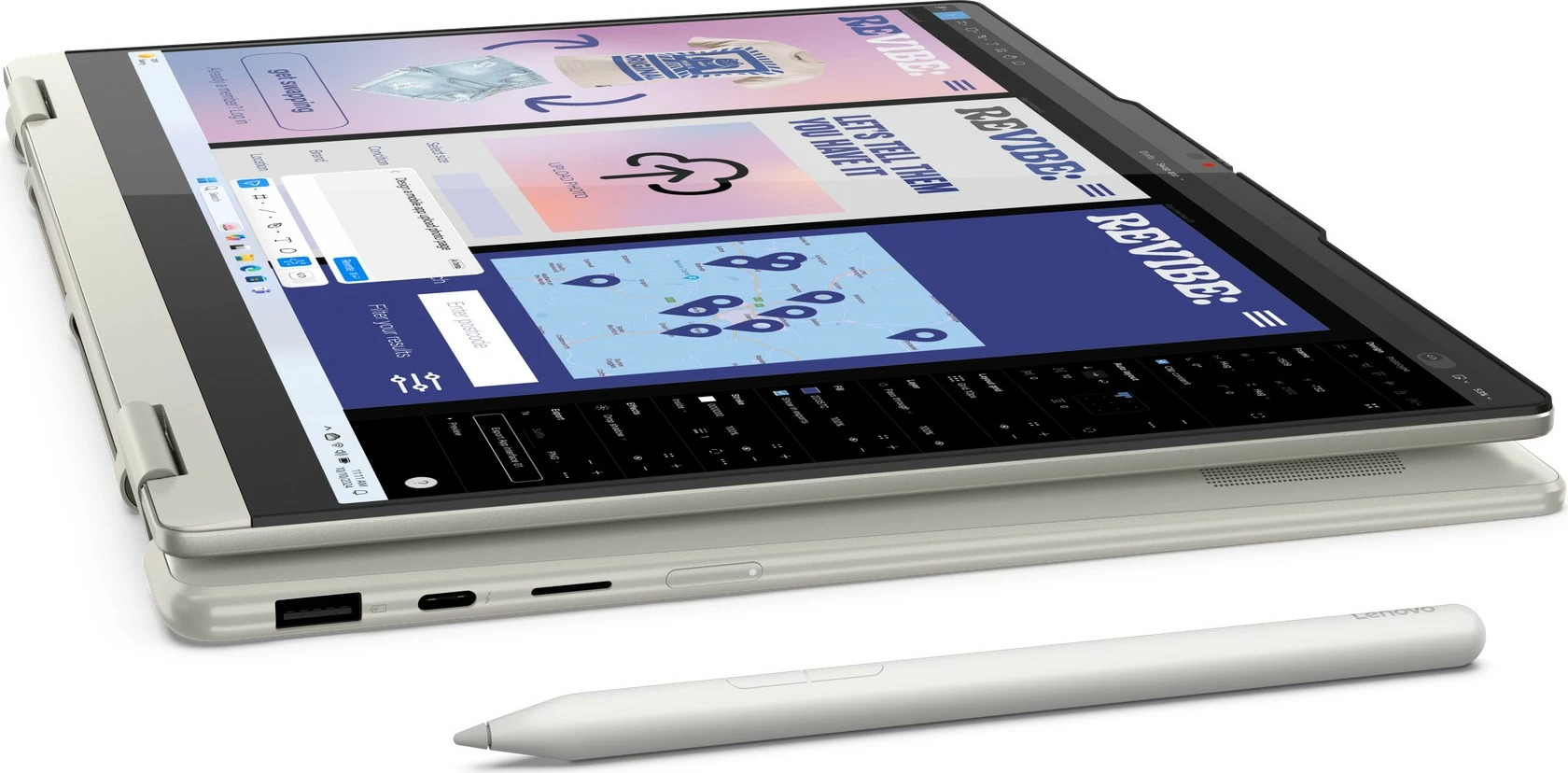 Kompjuter Lenovo Yoga 7i 2-in-1 14ILL10, 14" OLED, Core Ultra 5, 16GB/1TB SSD, Win11, stift, bardhë