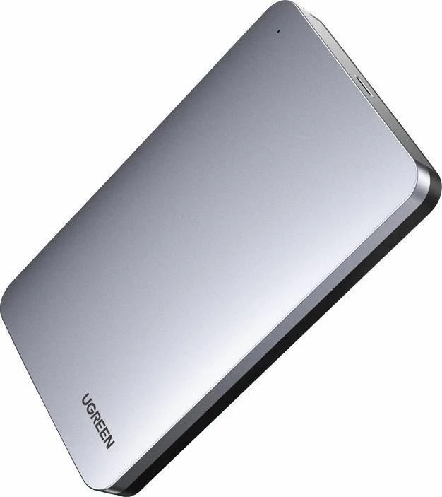 Kasë eksternale për disk 2.5\" Ugreen CM300, SATA III në USB-C 3.2 Gen 2 10Gbps, alumin, argjendtë