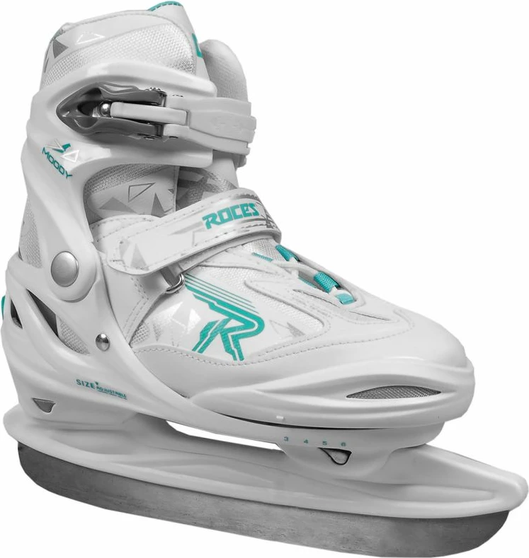 Patinat për vajza Roces Moody Ice 3.0, të bardha dhe jeshile