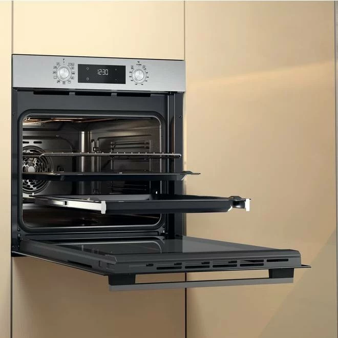 Furrë e integruar Whirlpool OMK58HU1X 71L A+ hidrolitike multifunksionale 8, inox