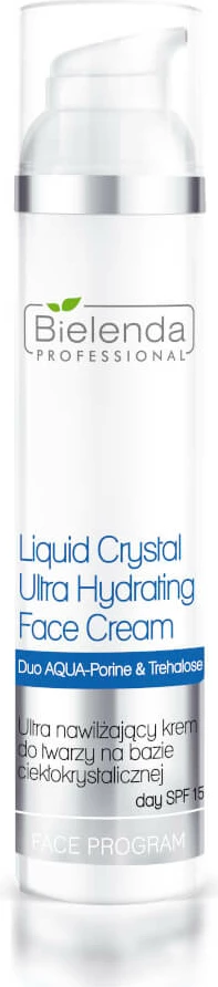 Krem për fytyrë ultra hidratues Bielenda Professional Liquid Crystal Ultra Hydrating Face Cream SPF15 për femra 100ml