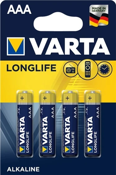 Bateri Varta 4103 AAA Alkaline, 4 copë 