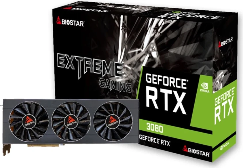 Kartë Grafike Biostar GeForce RTX 3080 10GB, e zi