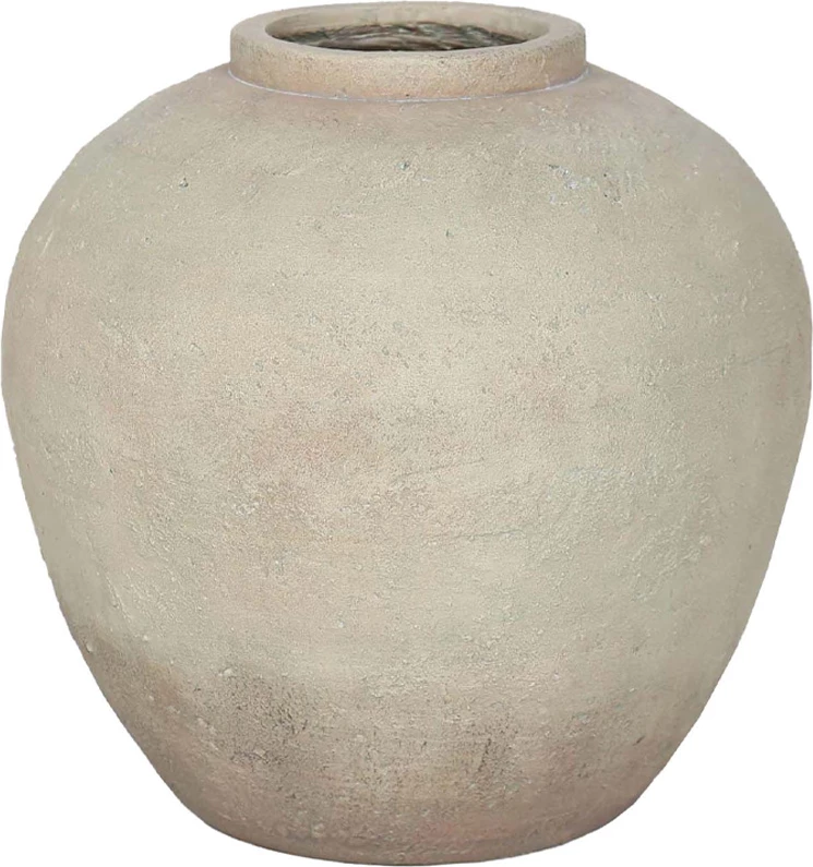 Vazo Sikinos, MgO, ngjyrë bezhë, 46x46x48cm