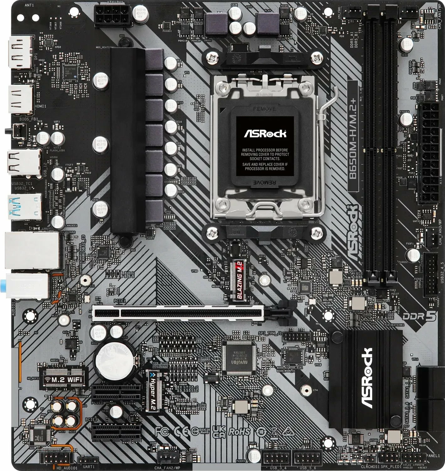 Pllakë amë ASRock B650M-H/M.2 Micro ATX, DDR5, PCIe 5.0 M.2
