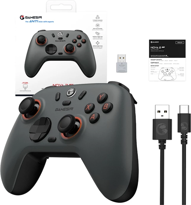 Gamepad GameSir Nova 2 Lite wireless, gri