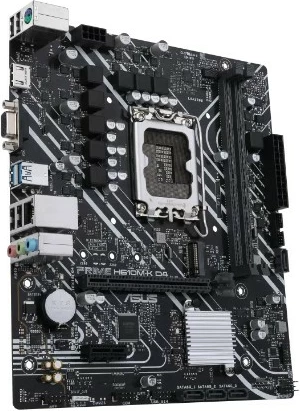 Pllakë amë ASUS PRIME H610M-K D4, Intel, LGA 1700, DDR4-SDRAM, 64 GB, micro ATX