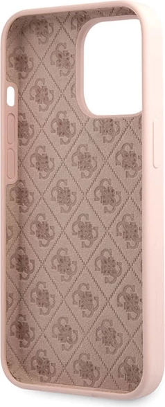 Mbështjellës Guess GUHCP13XLSLMGLP për iPhone 13 Pro Max 6.7", silikon, rozë e çelur