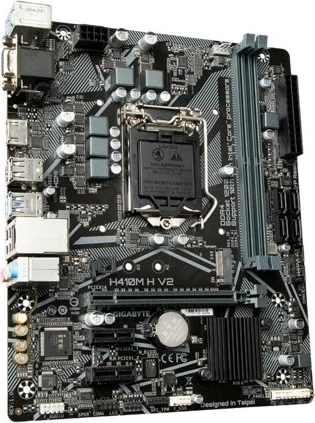 Pllakë amë Gigabyte H410M H V2, Socket LGA 1200, ATX, bronzë