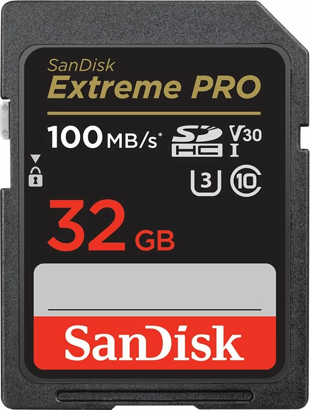 Kartë memorie SanDisk Extreme PRO SDHC, 32GB, 100MB/s, UHS-I, V30