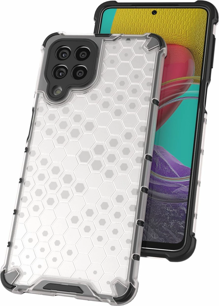 Mbështjellës Hurtel Honeycomb për Samsung Galaxy M53 5G, i zi