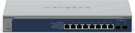 Switch NETGEAR XS508TM, Managed, 8x10G, 2xSFP+, gri