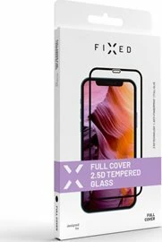 Mbrojtës ekrani Fixed Full Cover 2.5D për Apple iPhone 15, xham i temperuar, i zi, 1 copë