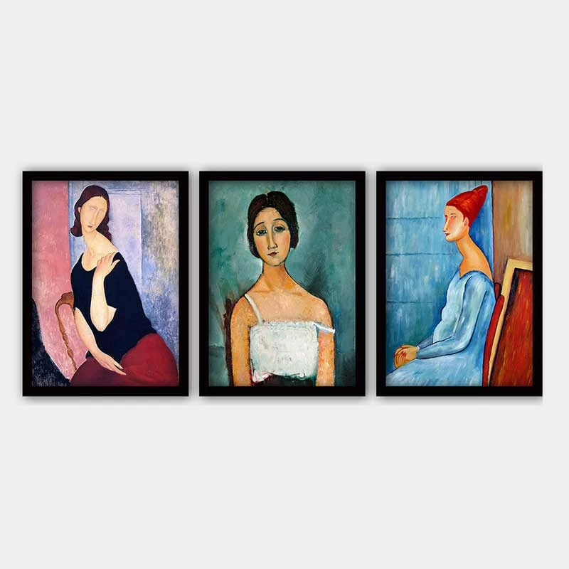 Pikturë dekorative me kornizë (3 copë), Wallity, 3SC_UN852364_5575