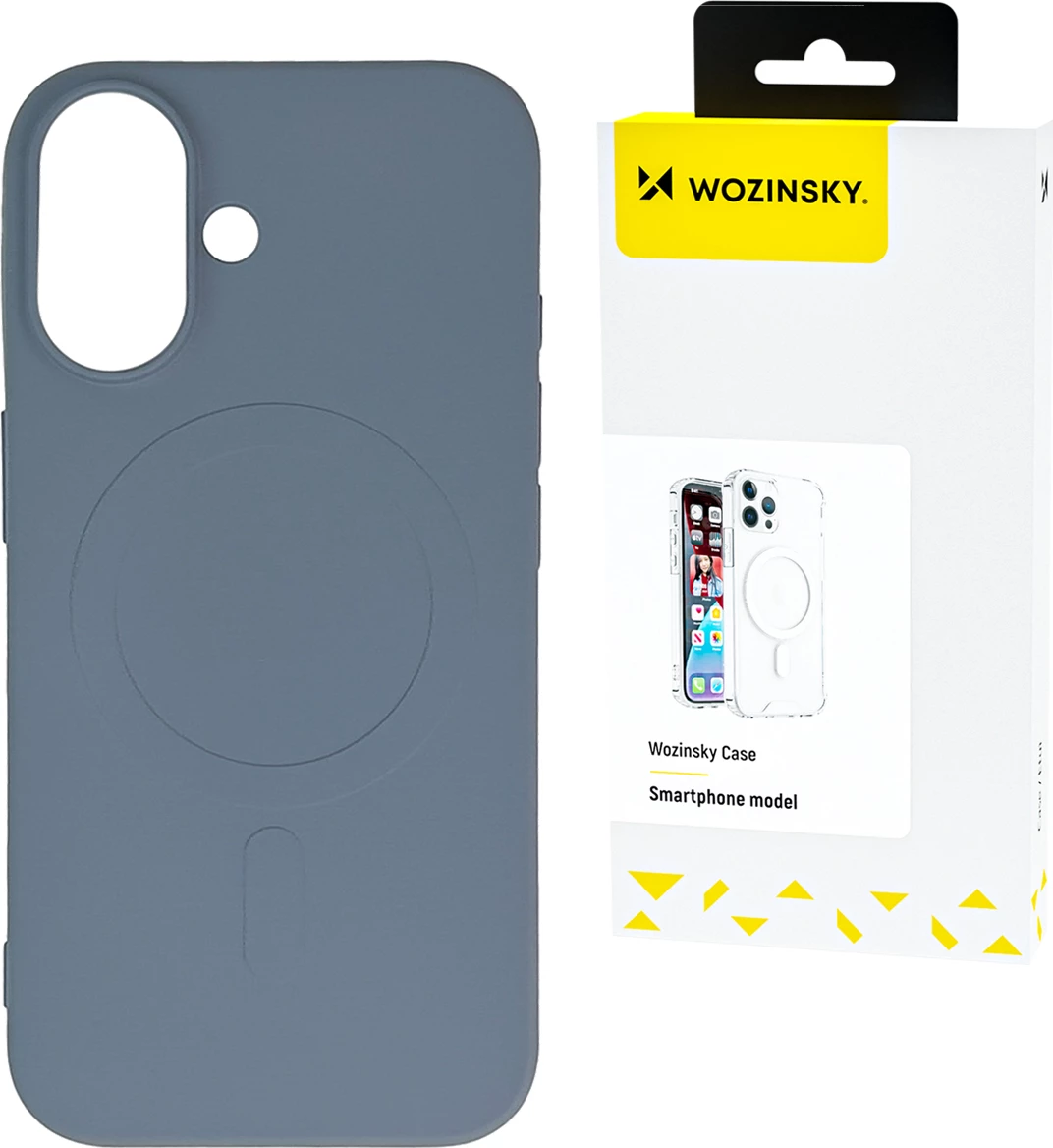 Mbështjellës silikon Wozinsky për Samsung Galaxy S24 FE, MagSafe, Gri