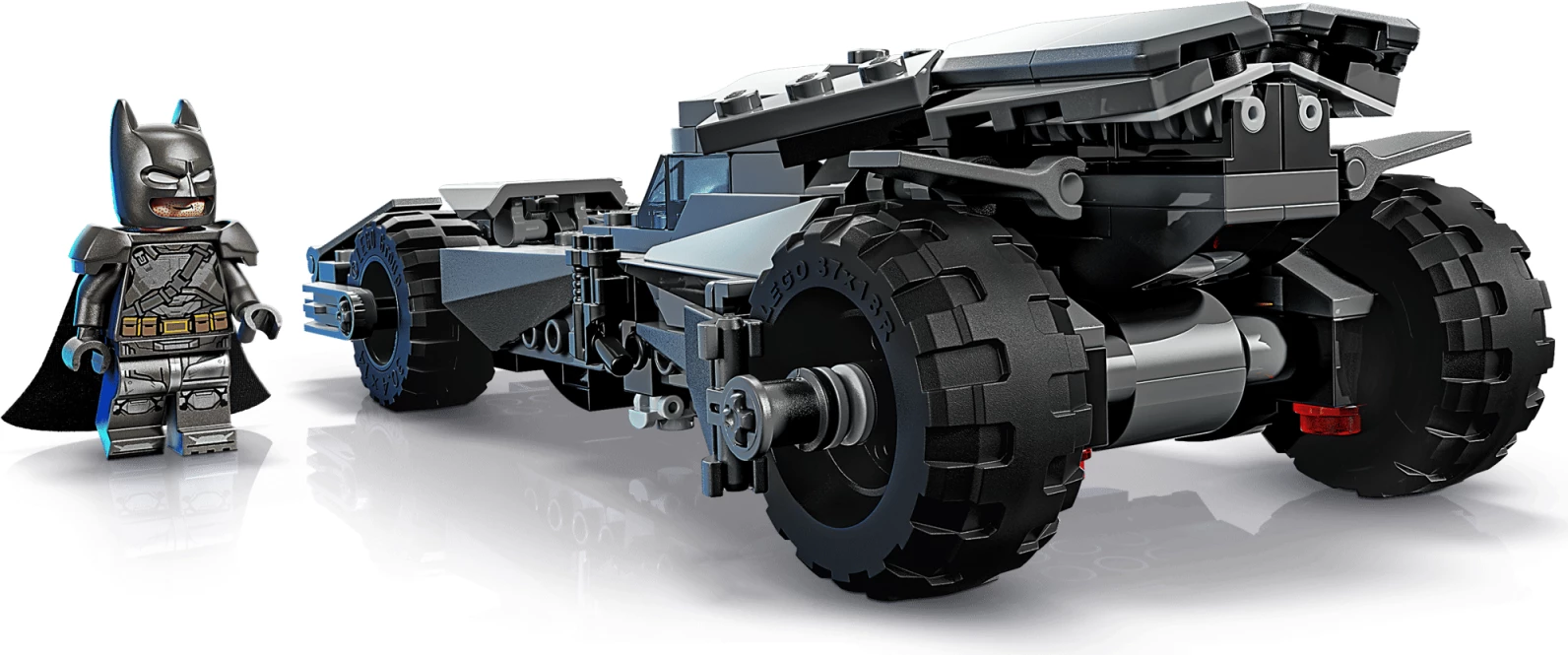 Set ndërtimi LEGO DC Batmobile Batman v Superman 76331, 220 copë, 1 minifigurë Batman, gri
