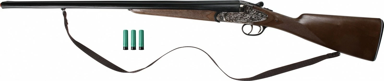 Pushkë lodër Pulio Gonher 155111/0, plastikë dhe metal, me 3 nabojë, e zezë/argjend/druri