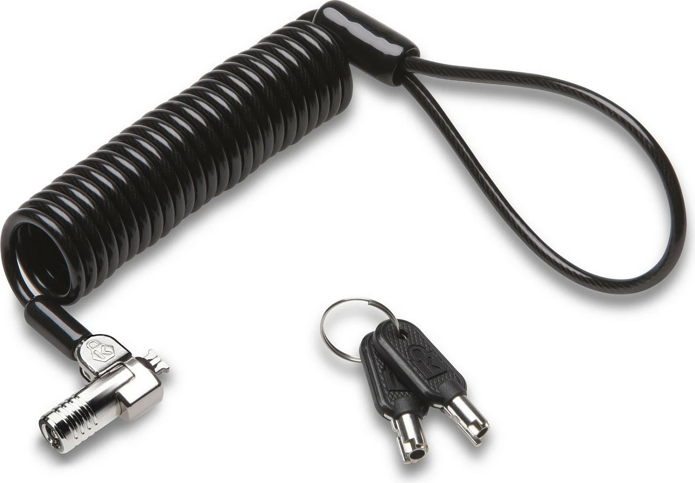Kabllo sigurie Kensington NanoSaver Portable, 2.3m, çelës, çelik karboni, zi/argjendtë