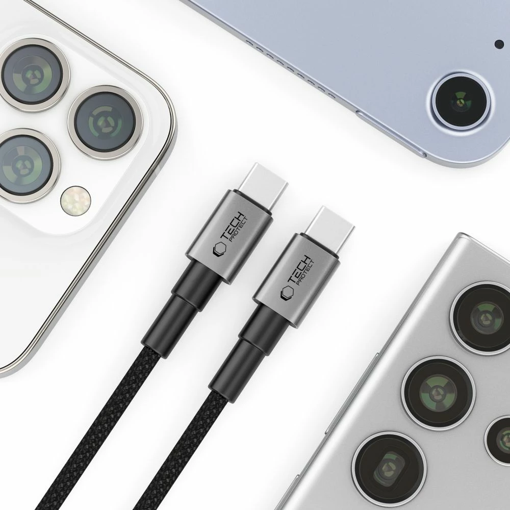 Kabllo USB-C Tech-Protect UltraBoost DNA, 50cm, Gri