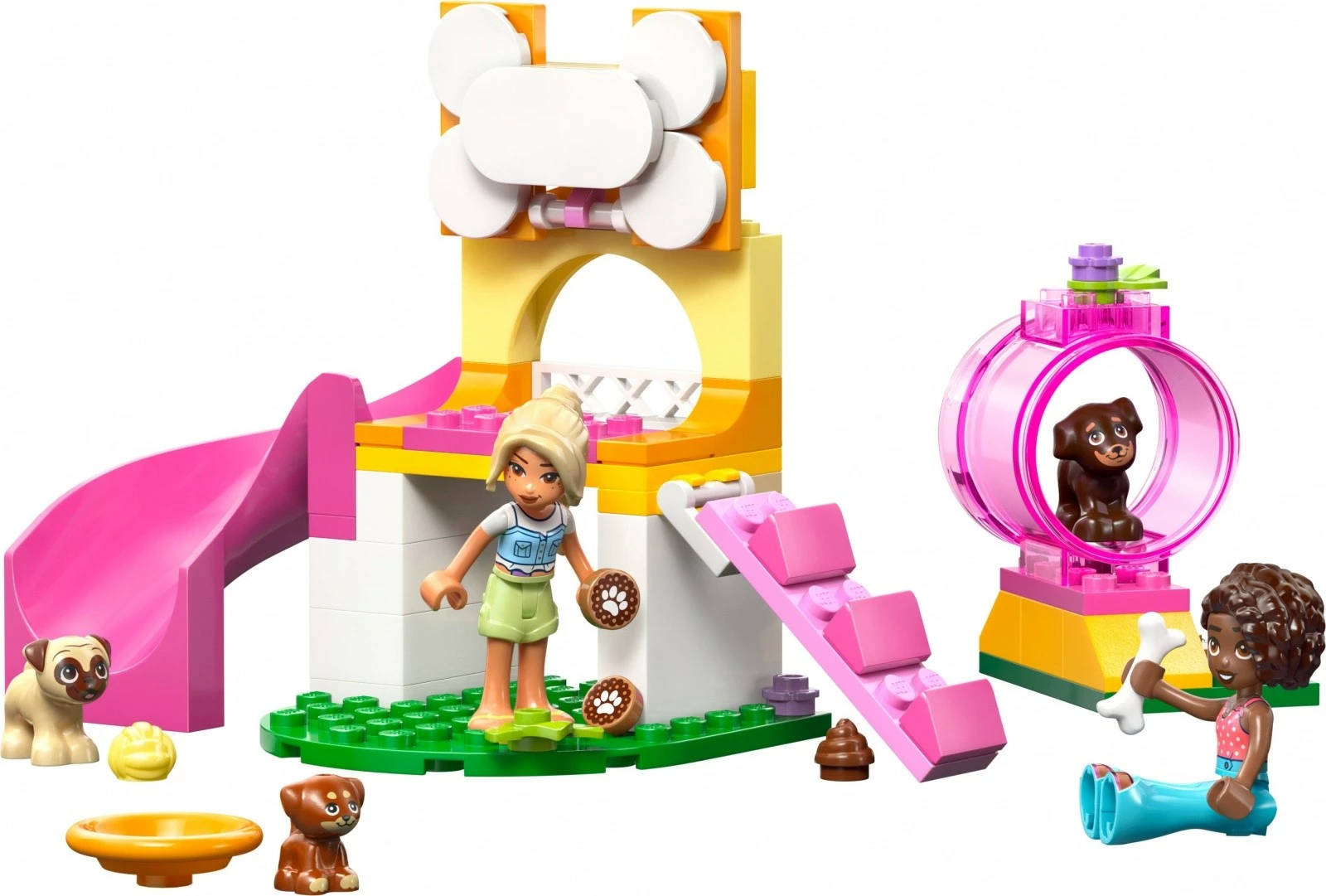 Set LEGO Friends Puppy Playground 42665, 66 pjesë, për fëmijë 4+