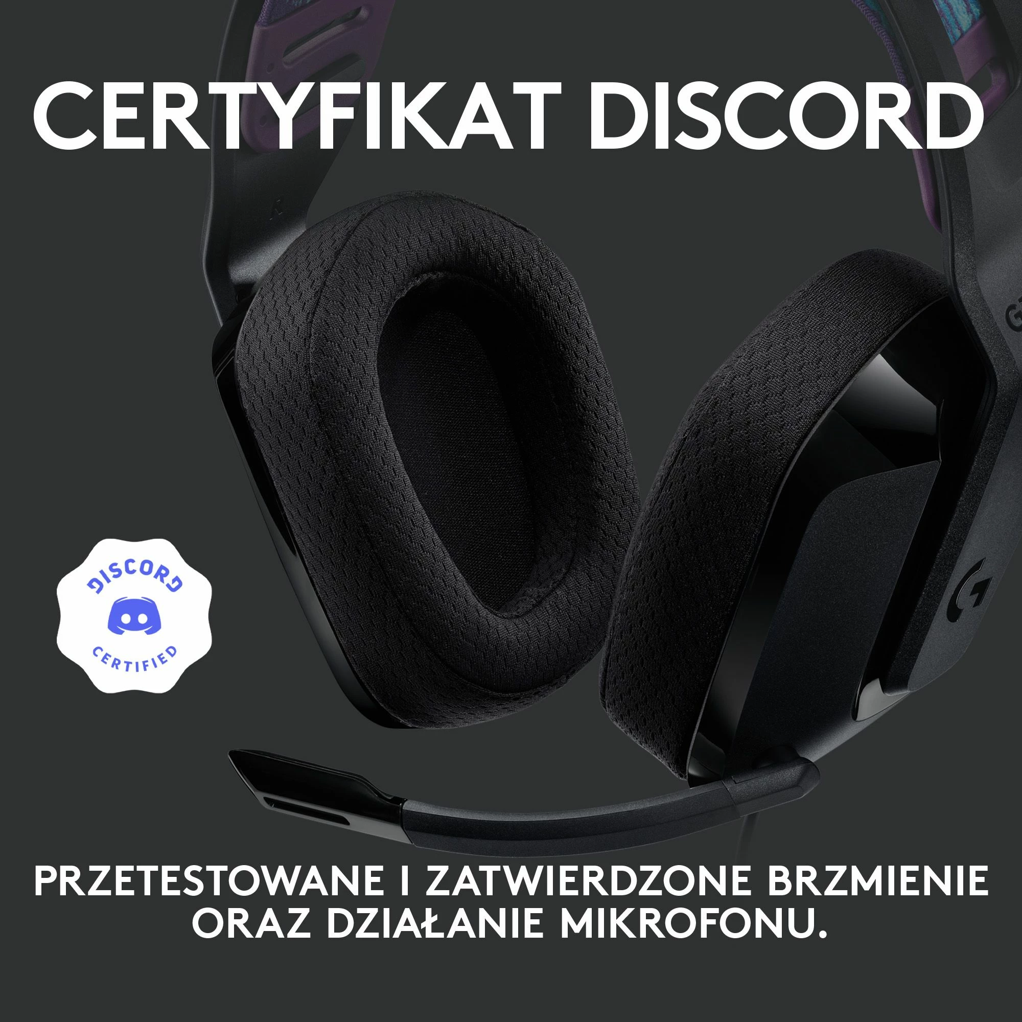 Kufje gaming Logitech G535 LIGHTSPEED 981-000972, wireless, USB receiver, PS4/PS5/PC, Black
