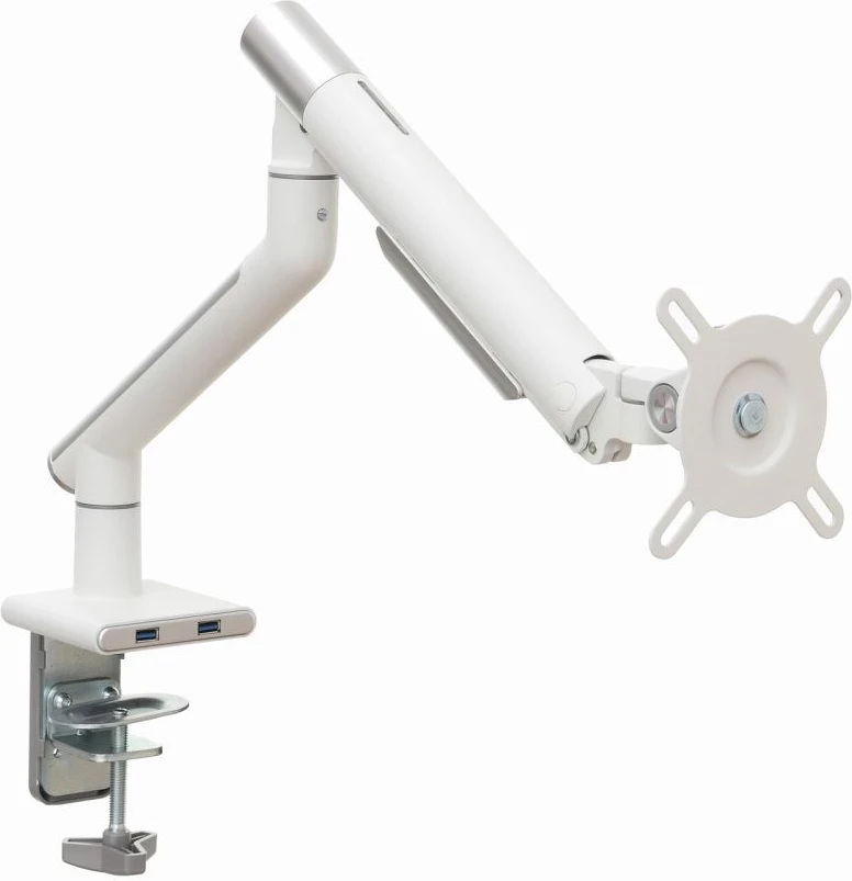 Mbajtës tavoline për monitor ART L-19GD, 17-32", 2x USB 3.0, i bardhë