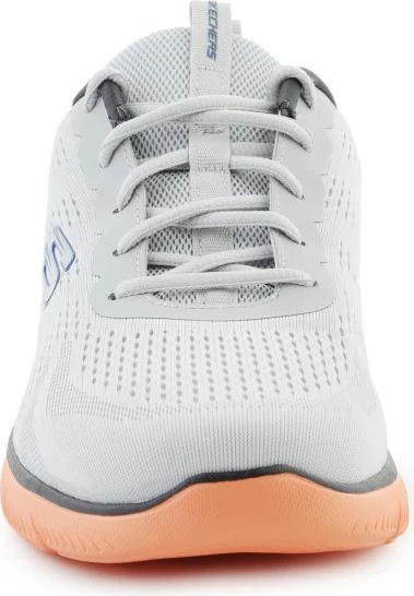 Atlete për meshkuj Skechers, gri-portokalli